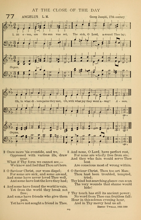 Songs for the Chapel: Arranged for male voices, for use in colleges, academies, schools and societies page 109