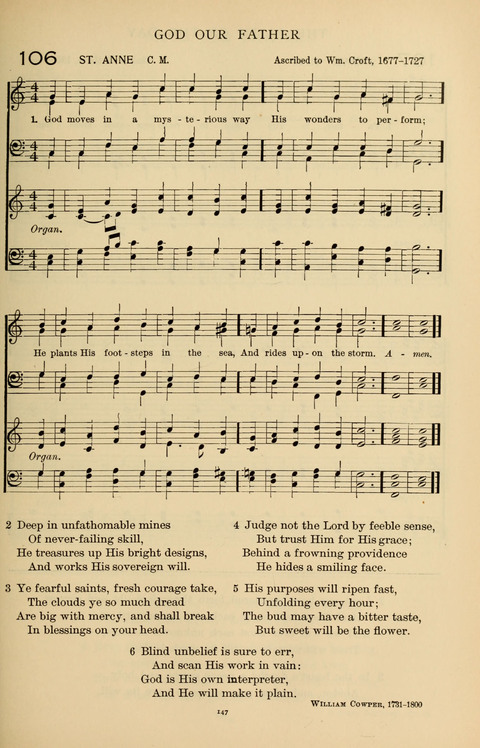 Songs for the Chapel: Arranged for male voices, for use in colleges, academies, schools and societies page 147
