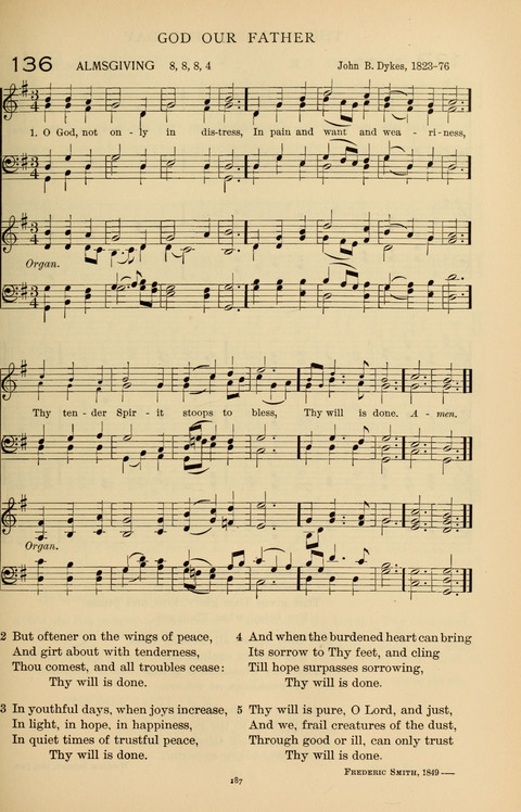 Songs for the Chapel: Arranged for male voices, for use in colleges, academies, schools and societies page 187