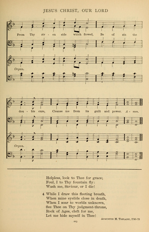 Songs for the Chapel: Arranged for male voices, for use in colleges, academies, schools and societies page 223