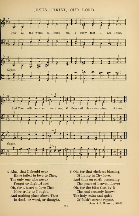 Songs for the Chapel: Arranged for male voices, for use in colleges, academies, schools and societies page 265