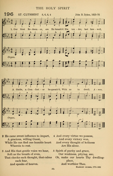 Songs for the Chapel: Arranged for male voices, for use in colleges, academies, schools and societies page 289