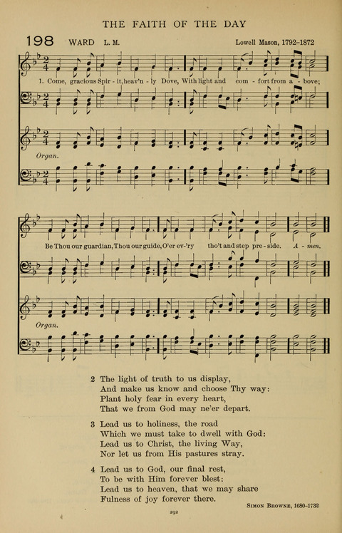 Songs for the Chapel: Arranged for male voices, for use in colleges, academies, schools and societies page 292