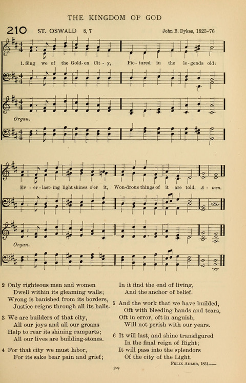 Songs for the Chapel: Arranged for male voices, for use in colleges, academies, schools and societies page 309