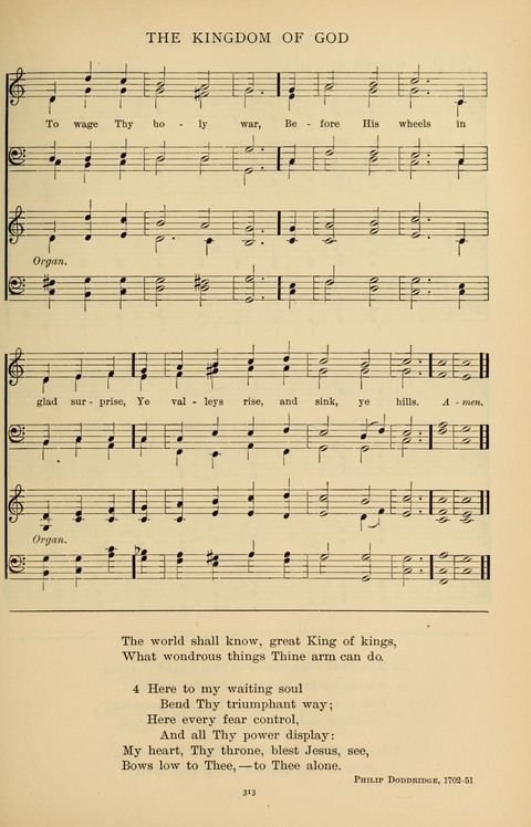 Songs for the Chapel: Arranged for male voices, for use in colleges, academies, schools and societies page 313