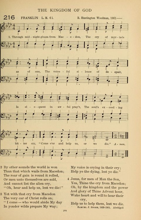 Songs for the Chapel: Arranged for male voices, for use in colleges, academies, schools and societies page 319