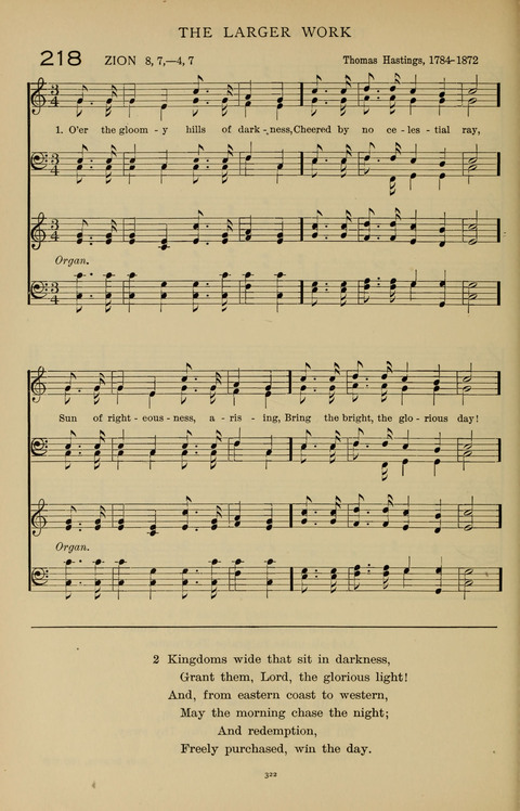 Songs for the Chapel: Arranged for male voices, for use in colleges, academies, schools and societies page 322