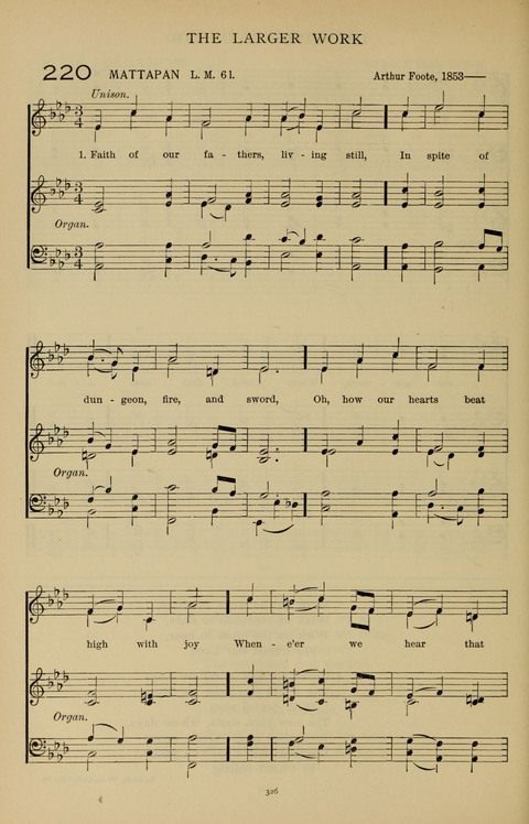 Songs for the Chapel: Arranged for male voices, for use in colleges, academies, schools and societies page 326