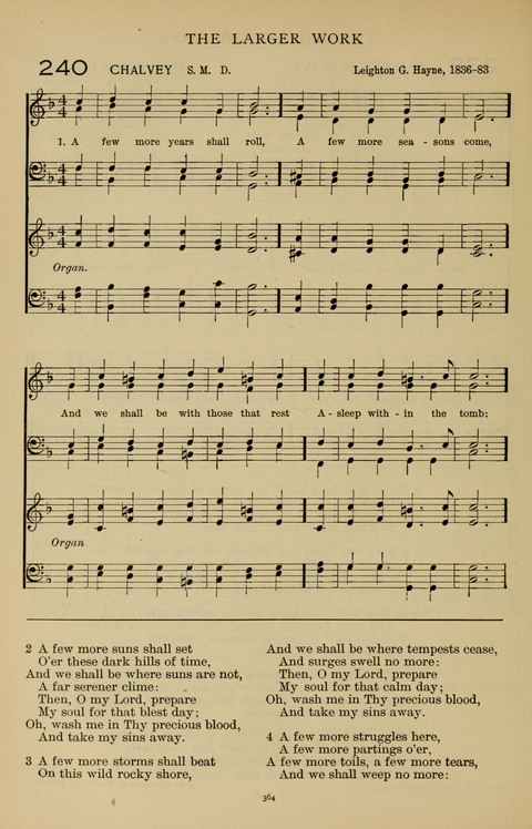 Songs for the Chapel: Arranged for male voices, for use in colleges, academies, schools and societies page 364