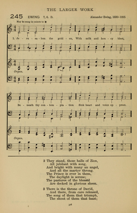 Songs for the Chapel: Arranged for male voices, for use in colleges, academies, schools and societies page 378