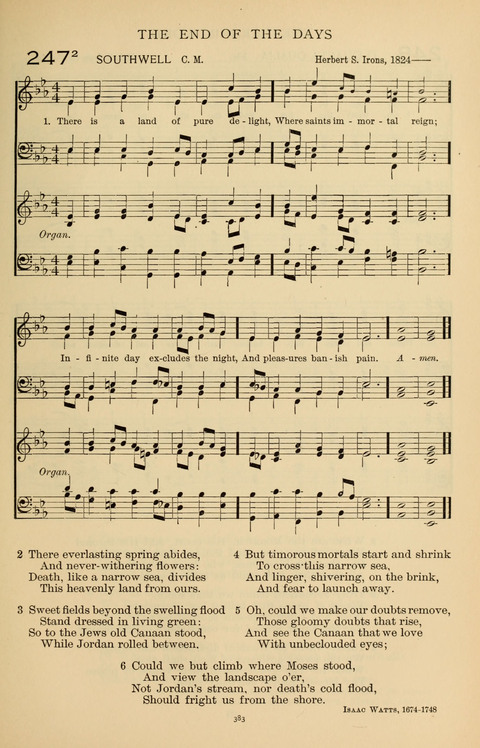 Songs for the Chapel: Arranged for male voices, for use in colleges, academies, schools and societies page 383