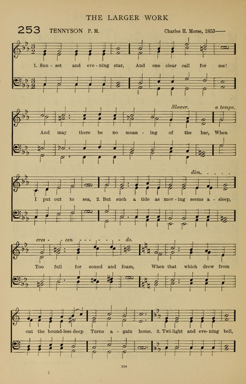 Songs for the Chapel: Arranged for male voices, for use in colleges, academies, schools and societies page 394
