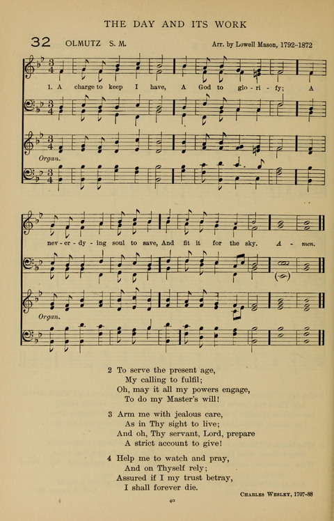 Songs for the Chapel: Arranged for male voices, for use in colleges, academies, schools and societies page 40