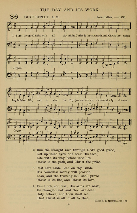 Songs for the Chapel: Arranged for male voices, for use in colleges, academies, schools and societies page 44
