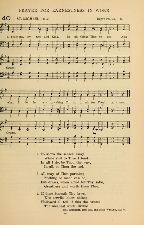 Songs for the Chapel: Arranged for male voices, for use in colleges, academies, schools and societies page 49