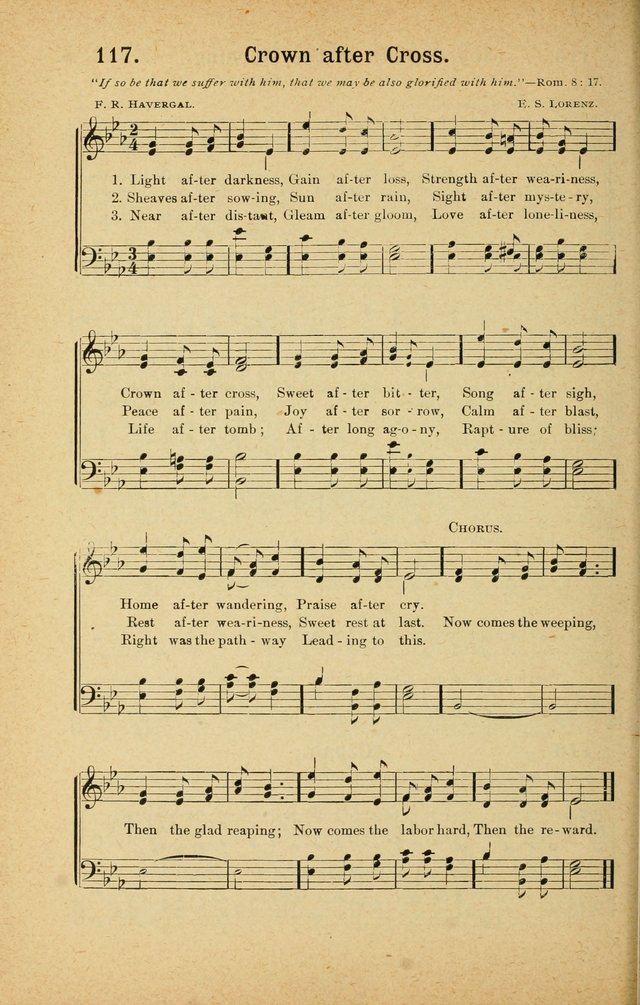 Songs for Christ and the Church: a collection of songs for the use of Christian endeavor societies, sunday-schools, and other church events page 100