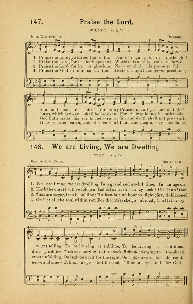 Songs for Christ and the Church: a collection of songs for the use of Christian endeavor societies, sunday-schools, and other church events page 122