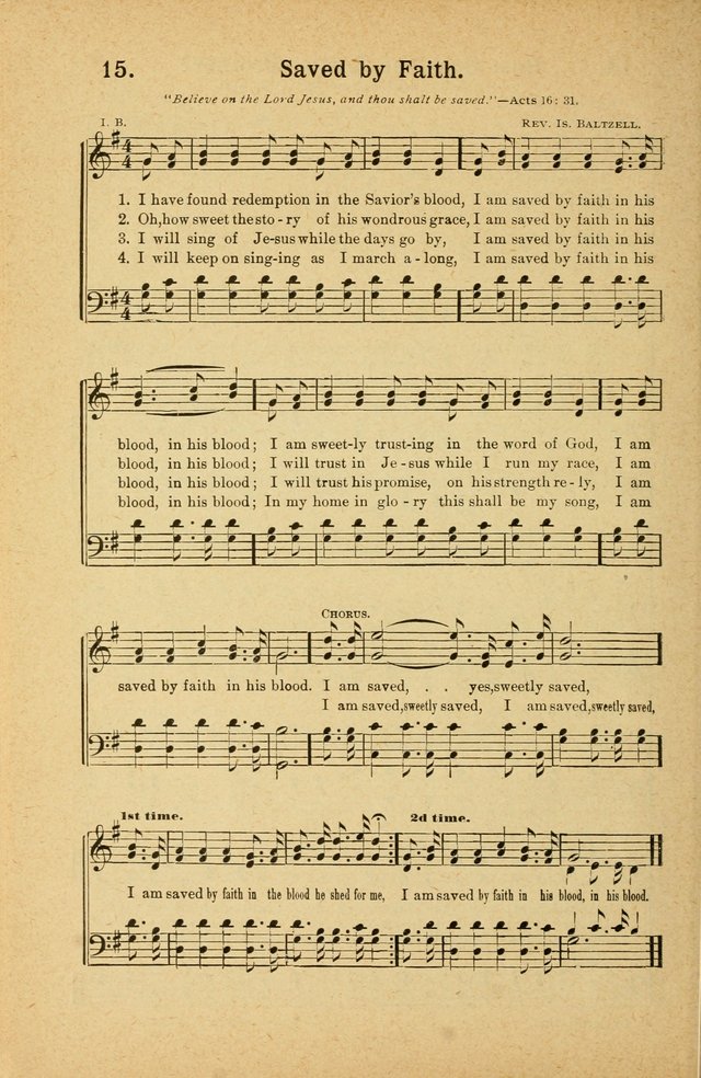 Songs for Christ and the Church: a collection of songs for the use of Christian endeavor societies, sunday-schools, and other church events page 14