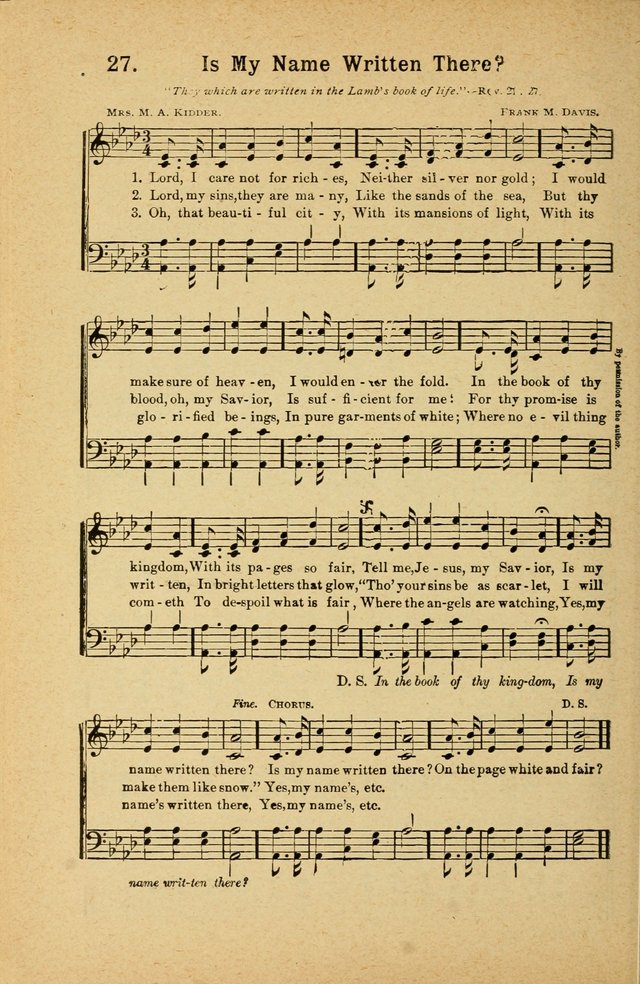 Songs for Christ and the Church: a collection of songs for the use of Christian endeavor societies, sunday-schools, and other church events page 24