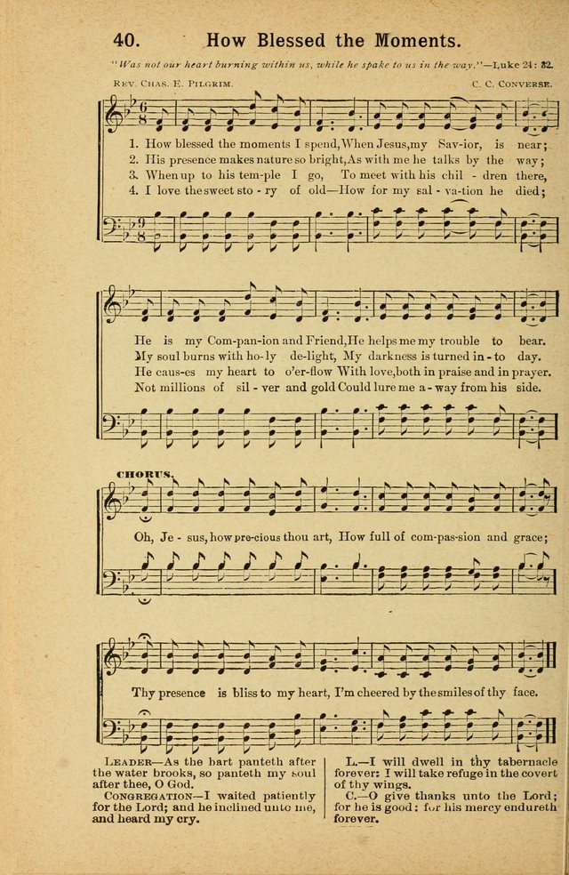 Songs for Christ and the Church: a collection of songs for the use of Christian endeavor societies, sunday-schools, and other church events page 34