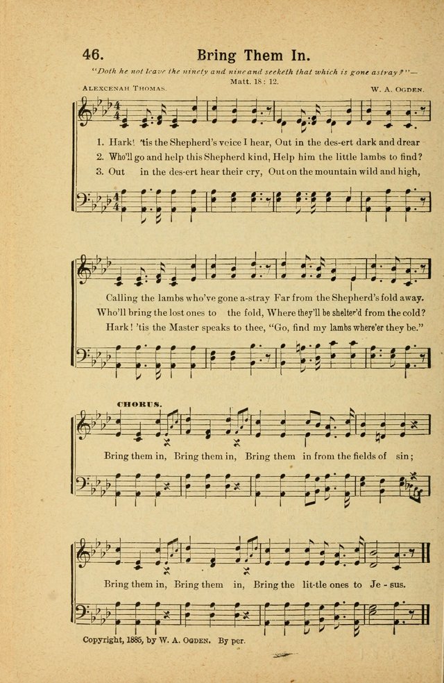 Songs for Christ and the Church: a collection of songs for the use of Christian endeavor societies, sunday-schools, and other church events page 40
