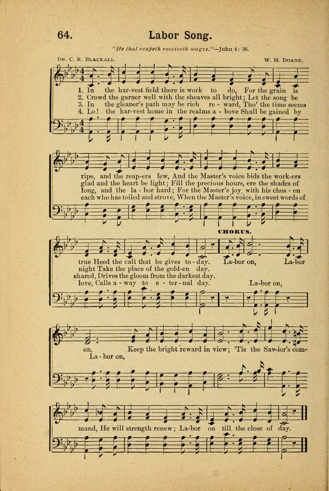 Songs for Christ and the Church: a collection of songs for the use of Christian endeavor societies, sunday-schools, and other church events page 56