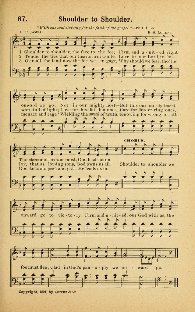 Songs for Christ and the Church: a collection of songs for the use of Christian endeavor societies, sunday-schools, and other church events page 59