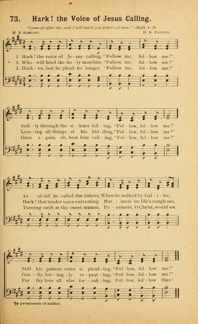 Songs for Christ and the Church: a collection of songs for the use of Christian endeavor societies, sunday-schools, and other church events page 65