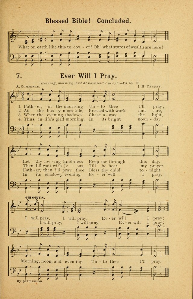 Songs for Christ and the Church: a collection of songs for the use of Christian endeavor societies, sunday-schools, and other church events page 7
