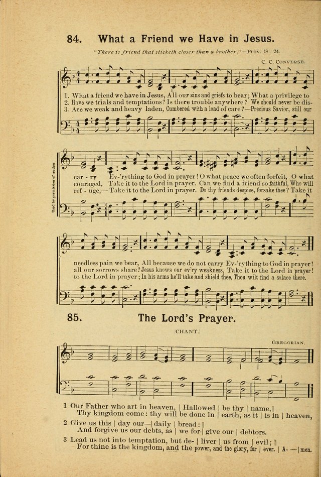 Songs for Christ and the Church: a collection of songs for the use of Christian endeavor societies, sunday-schools, and other church events page 74