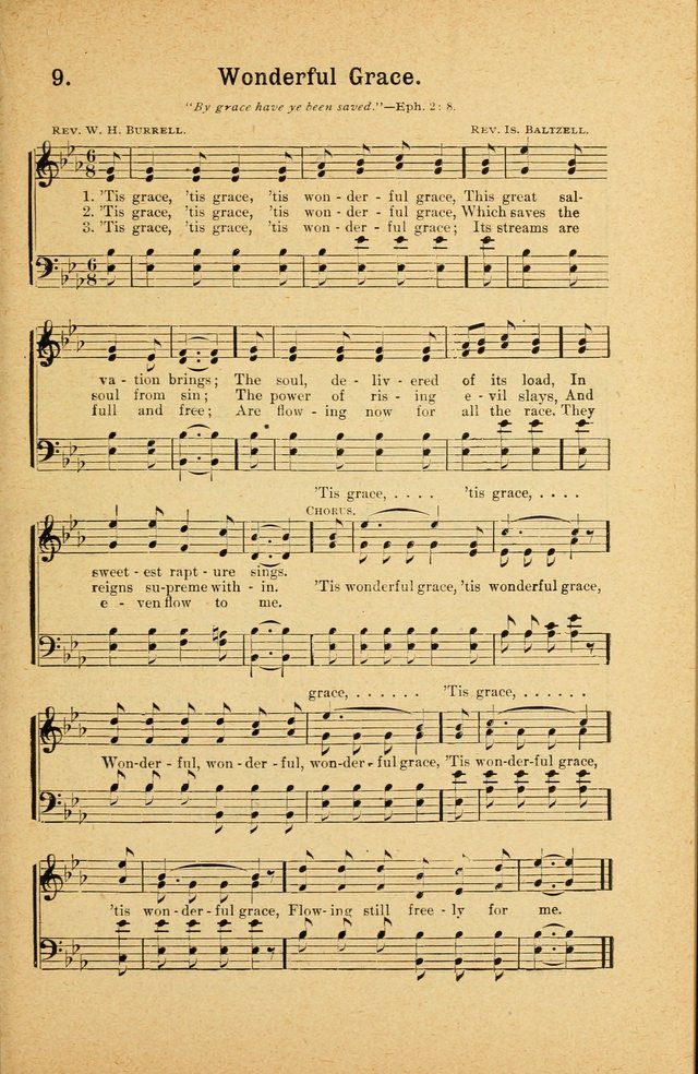 Songs for Christ and the Church: a collection of songs for the use of Christian endeavor societies, sunday-schools, and other church events page 9