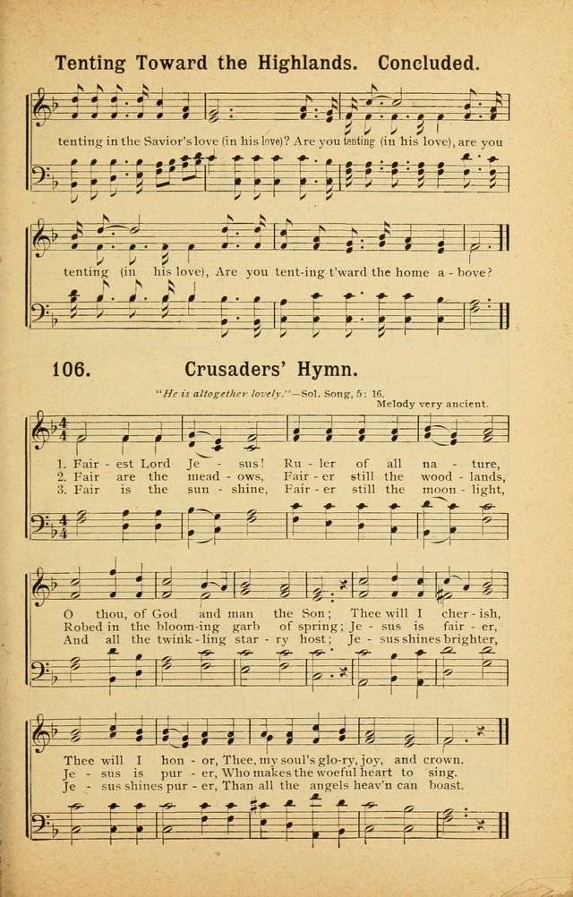 Songs for Christ and the Church: a collection of songs for the use of Christian endeavor societies, sunday-schools, and other church events page 91
