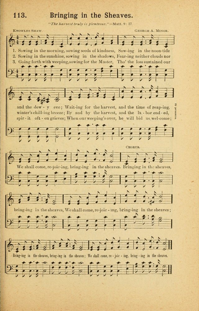 Songs for Christ and the Church: a collection of songs for the use of Christian endeavor societies, sunday-schools, and other church events page 97