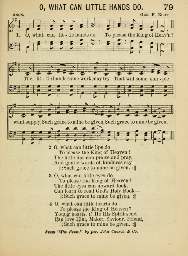Songs for Little Folks: a collection adapted for the home circle and for primary classes in Sunday schools and day schools: containing a number of carefully selected kindergarten songs page 71