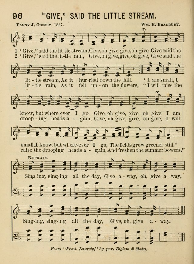 Songs for Little Folks: a collection adapted for the home circle and for primary classes in Sunday schools and day schools: containing a number of carefully selected kindergarten songs page 88