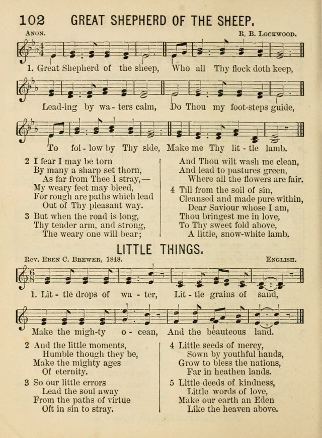 Songs for Little Folks: a collection adapted for the home circle and for primary classes in Sunday schools and day schools: containing a number of carefully selected kindergarten songs page 94