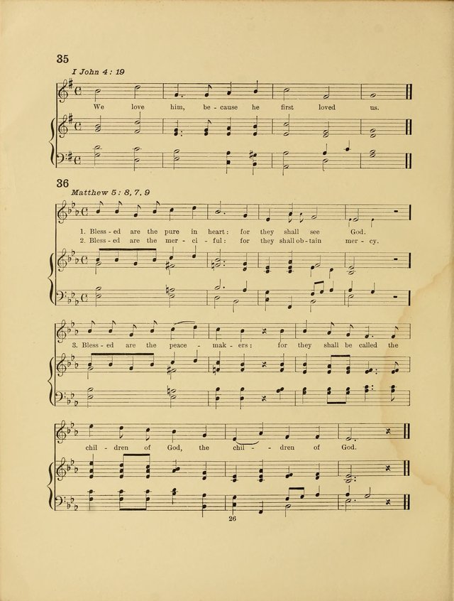 Songs for Little People: for use in Sunday-School, the kindergarten and the home page 28