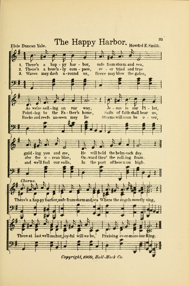 Songs for Little Singers: A Collection of easy pieces for Beginners and Primary Departments of the Sunday School and for use at home page 33