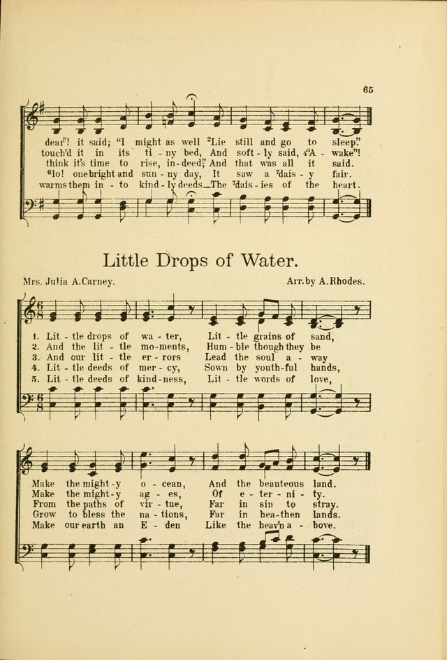 Songs for Little Singers: A Collection of easy pieces for Beginners and Primary Departments of the Sunday School and for use at home page 65