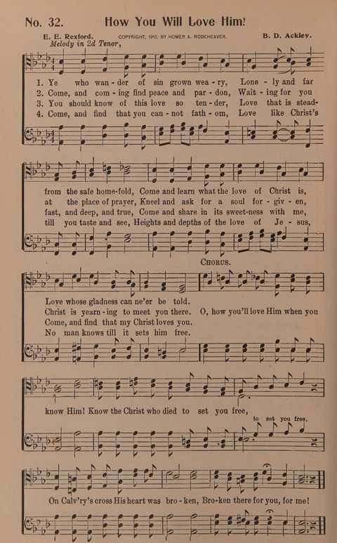 Songs for Men: A Collection of Gospel Songs for Male Quartets and Choruses page 32