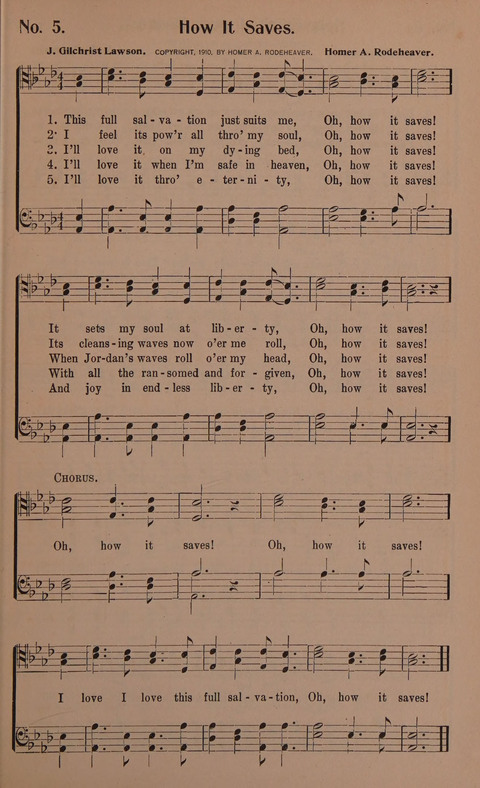 Songs for Men: A Collection of Gospel Songs for Male Quartets and Choruses page 5