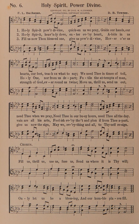 Songs for Men: A Collection of Gospel Songs for Male Quartets and Choruses page 6