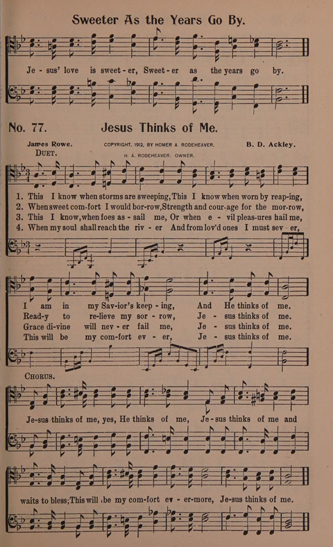 Songs for Men: A Collection of Gospel Songs for Male Quartets and Choruses page 77