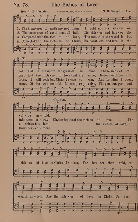 Songs for Men: A Collection of Gospel Songs for Male Quartets and Choruses page 78