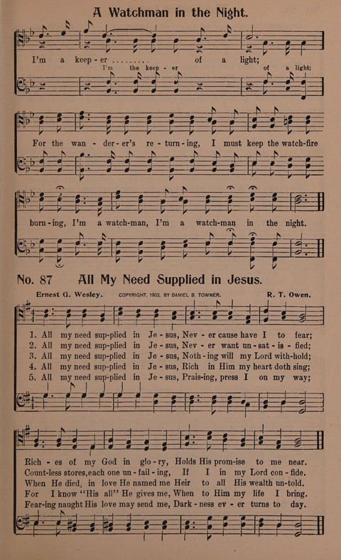 Songs for Men: A Collection of Gospel Songs for Male Quartets and Choruses page 87