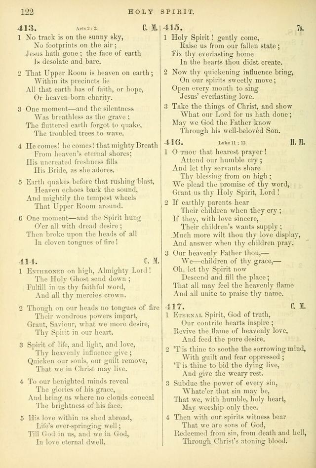 Songs for the Sanctuary, or Hymns and Tunes for Christian Worship page 122