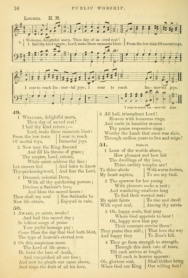 Songs for the Sanctuary, or Hymns and Tunes for Christian Worship page 16