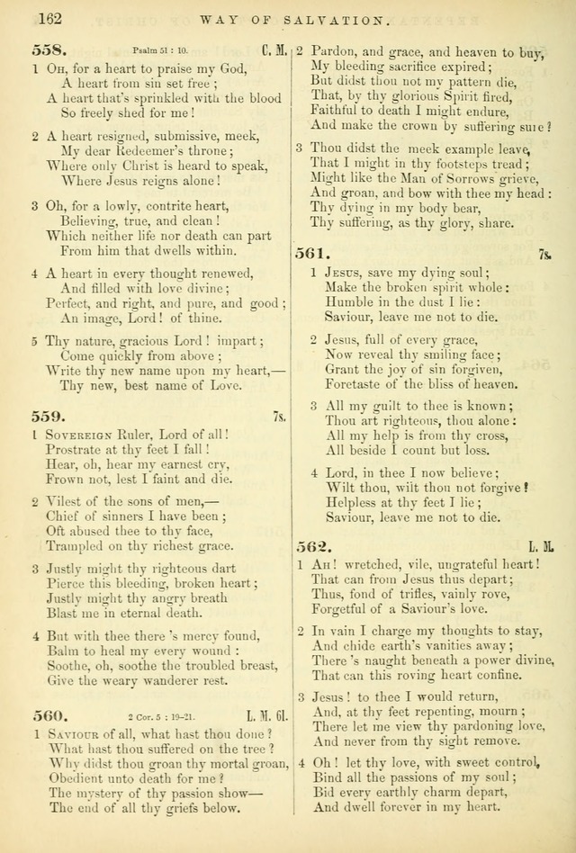 Songs for the Sanctuary, or Hymns and Tunes for Christian Worship page 162