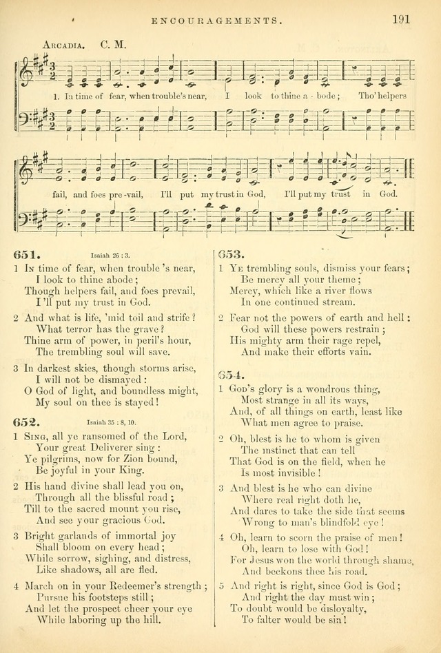 Songs for the Sanctuary, or Hymns and Tunes for Christian Worship page 191