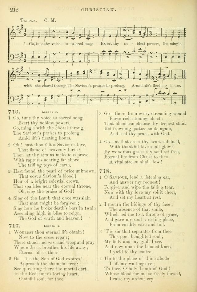 Songs for the Sanctuary, or Hymns and Tunes for Christian Worship page 212
